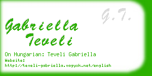 gabriella teveli business card